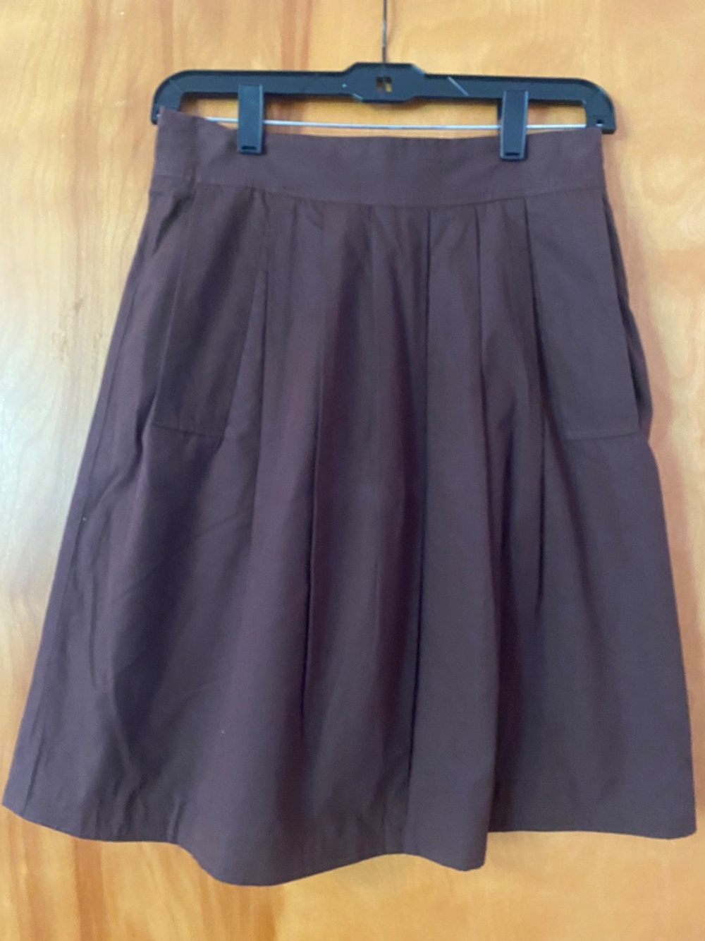 Michael Kors Brown A-Line Pleated Skirt - Picture 3 of 5